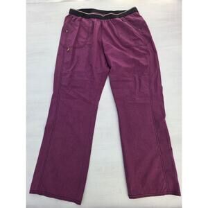 ScrubStar Purple Scrub Pants XL Women’s Medical Nurse Work Stretch